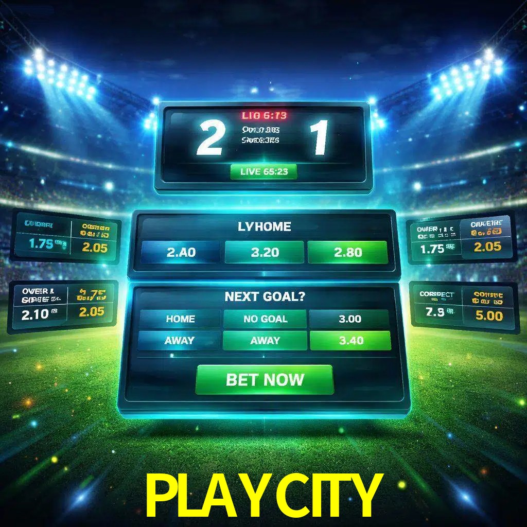 Vista de apuestas en vivo PLAYCITY durante un partido en curso