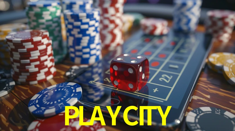 Interfaz de la app móvil PLAYCITY en un smartphone moderno